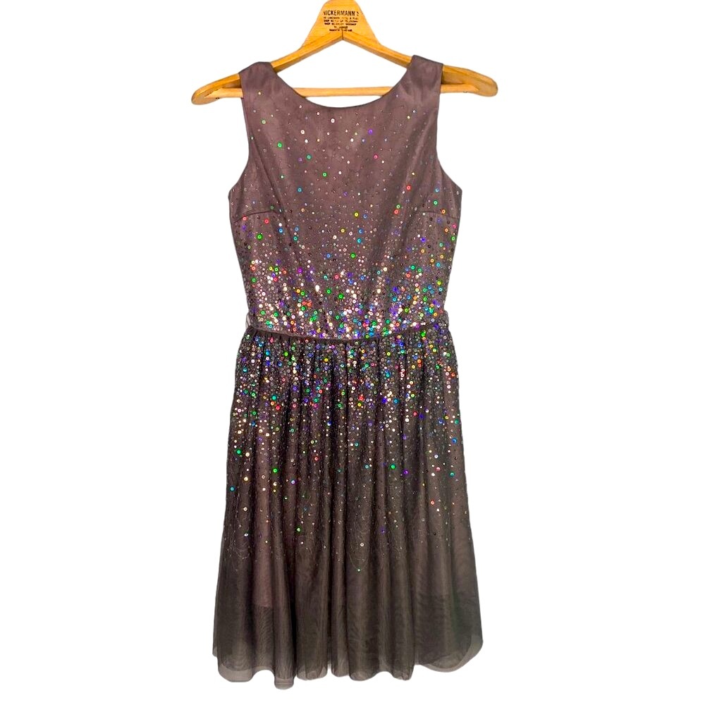 H&M Sequin Fully Lined Purple Cocktail Dress Size 12-13 Youth